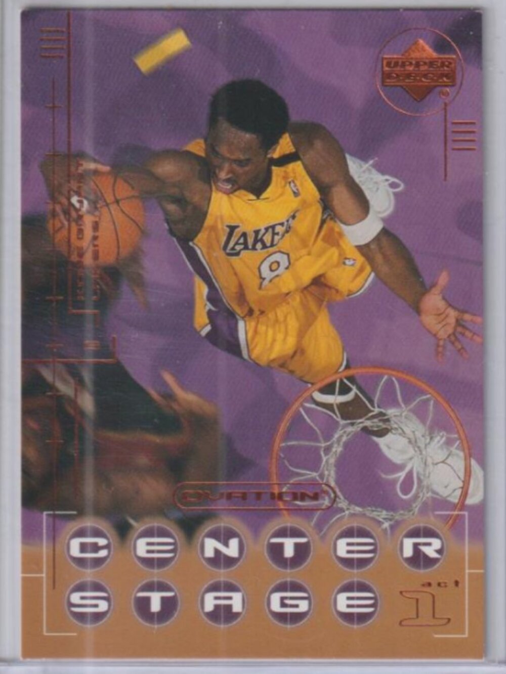Kobe Bryant 2000-01 Upper Deck Ovation Center Stage #CS10 HOF Los Angeles Lakers